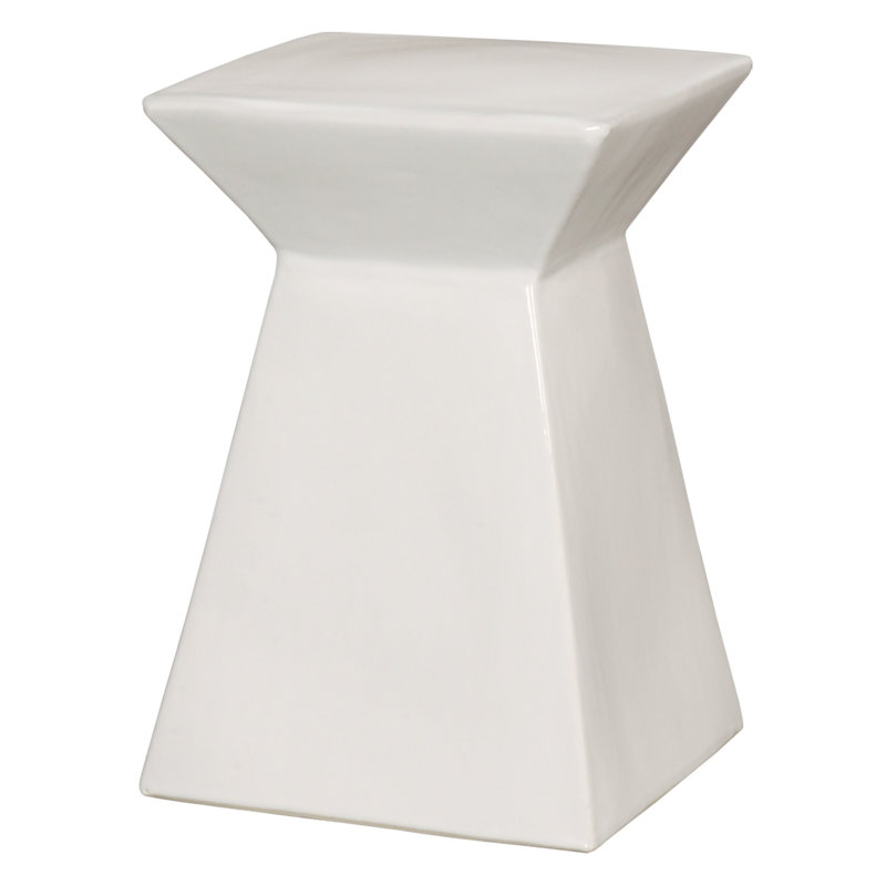 Rosenbloom Ceramic Accent Stool
