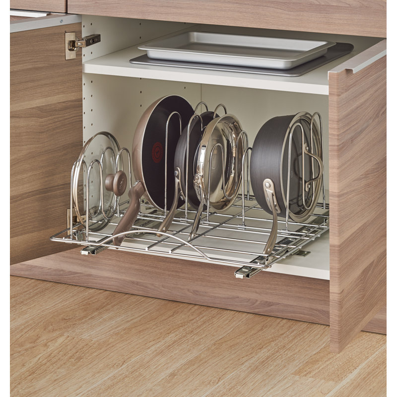 Wayfair Basics® Boughton Sliding Pot Organizer Pull Out Drawer