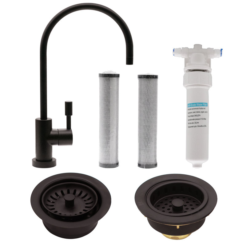 Westbrass Kitchen Faucet with Soap Dispenser, Oil Rubbed Bronze