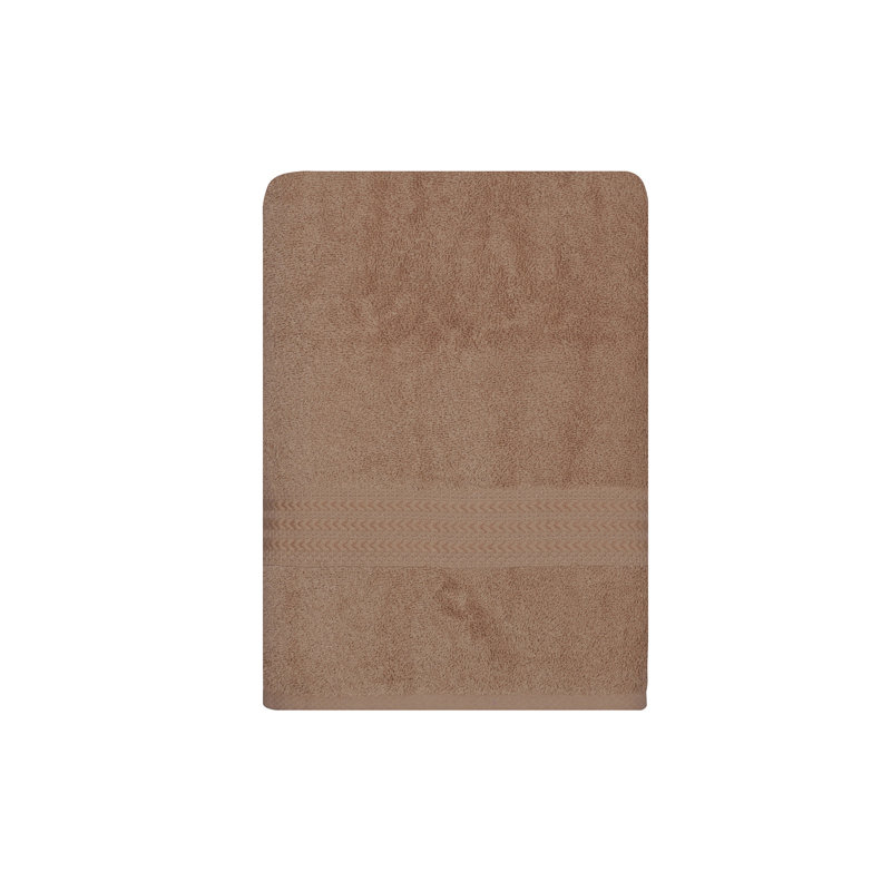 Luxurious Bath Towel, 100% Cotton, 27.6 x 55.1 inches | 500 g/m² for Ultimate Softness and Absorbency | Machine Washable at 104°F, Elegant Mink Color | Perfect for Spa, Home, and Everyday Use