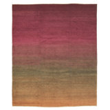Twilight Wool Ombre Area Rug in Purple/Green/Red