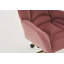Chaise de bureau pivotante en tissu Schlueter avec base en métal doré et roues universelles-1879041615