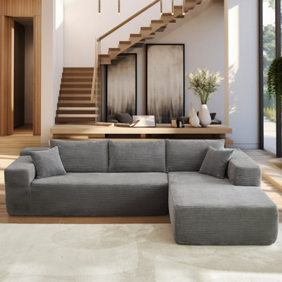 Canapé modulaire rembourré 2 pièces Natick