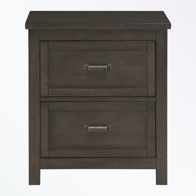 Table de chevet 2 tiroirs en bois avec pieds robustes