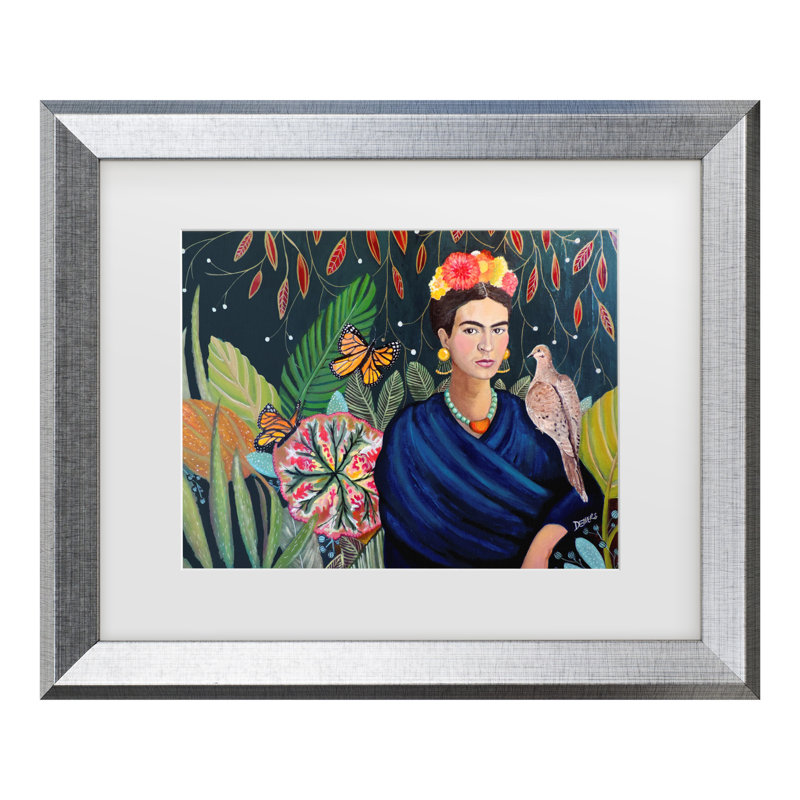 «Frida» par Sylvie Demers, H 14,5 po x l 17,5 po x P 0,75 po, Argent