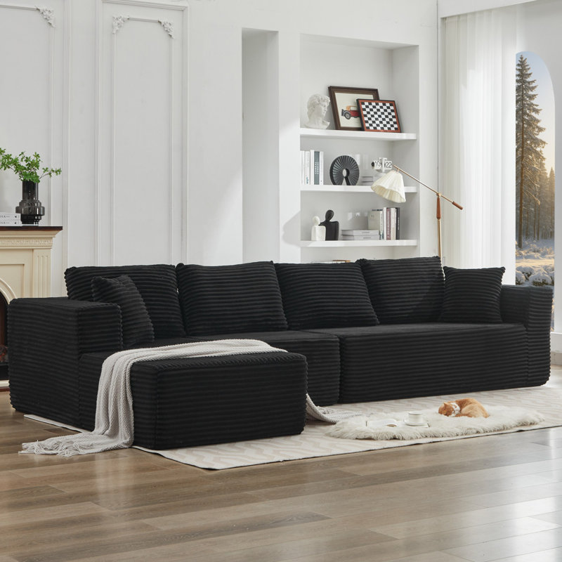 Canapé modulaire en L 106 po en L