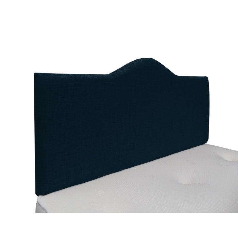 Burbank Upholstered Headboard, Small Single, Blue, Naples Velvet