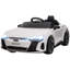 Voiture autoportée blanche e-tron GT avec télécommande parentale et roues amortissantes