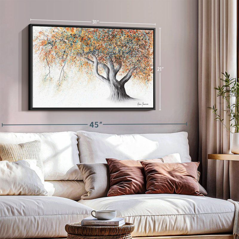 Rusty Autumn Tree Canvas Print, 21" H x 31" W