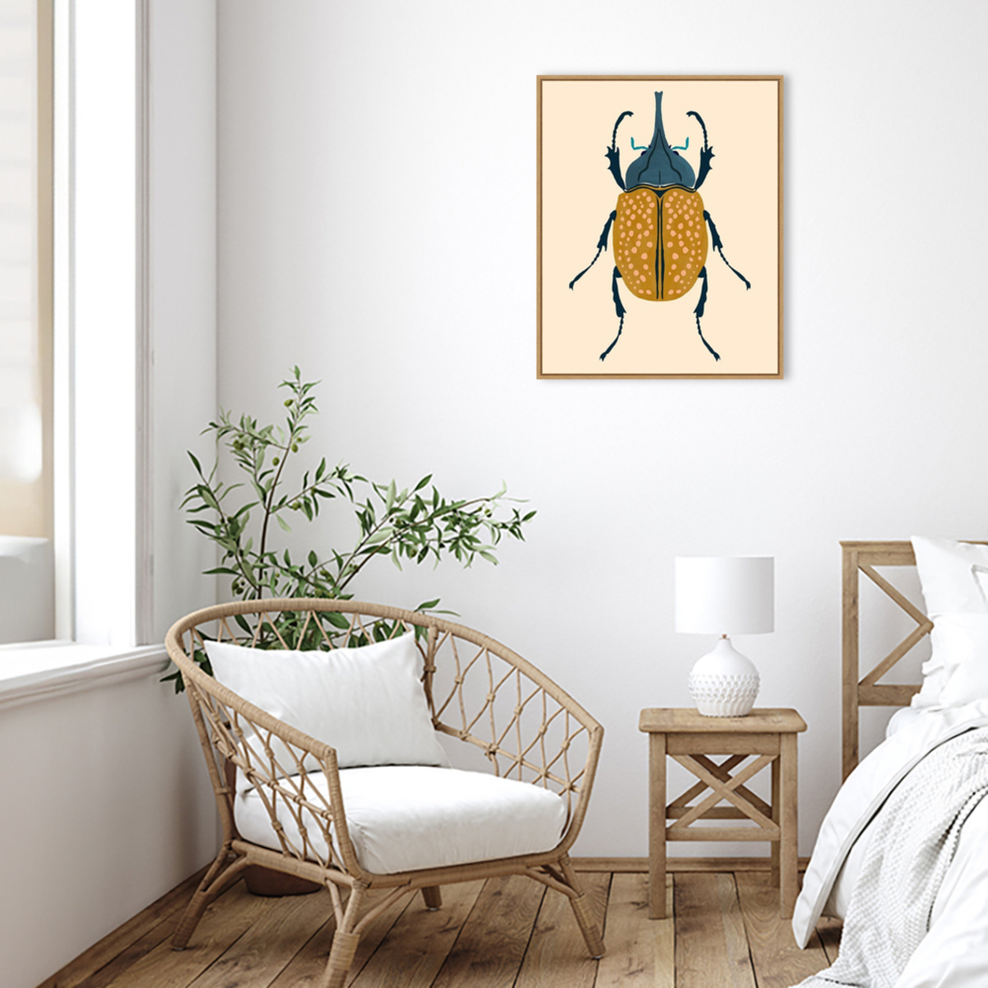Beetle Bug II by Victoria Barnes, 28" H x 23" W  x 2" D