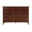 Commode de rangement rétro, commode à 10 tiroirs pour la chambre à coucher du salon-262860767