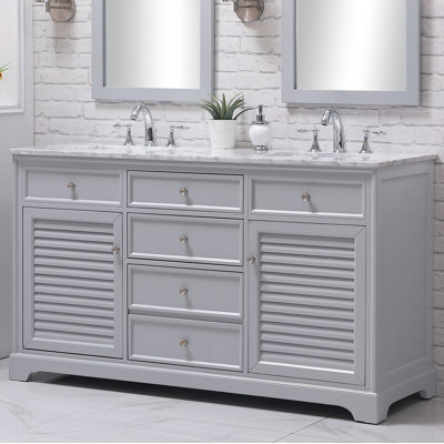Ensemble de meuble-lavabo double 60 po Closter