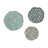 Textured Feather 3-piece Metal Disc Wall Décor Set-513721315