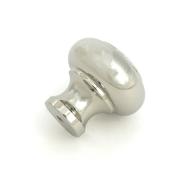 Regency Cabinet Knob, Polished Nickel, 1.57" Knob Diameter