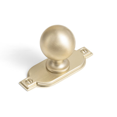 Bouton de meuble rond vintage, options de plaque de fixation décorative, bouton de tiroir à un trou pour meubles