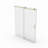56" - 60" W X 76" H Single Sliding Shower Door, Frameless Bathroom Sliding Door With 1/4" (6Mm) Tempered Glass For Walk-In Shower