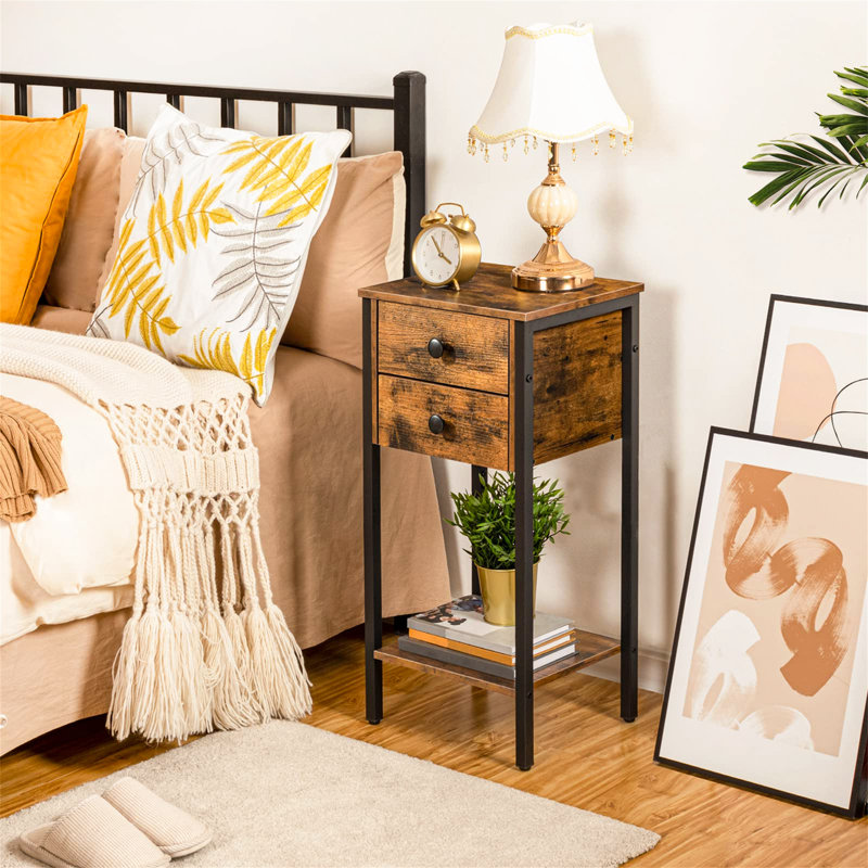 Ante 38cm W Iron Bedside Table