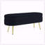 Banc de rangement repose-pieds ovale avec pieds en métal-1713481562