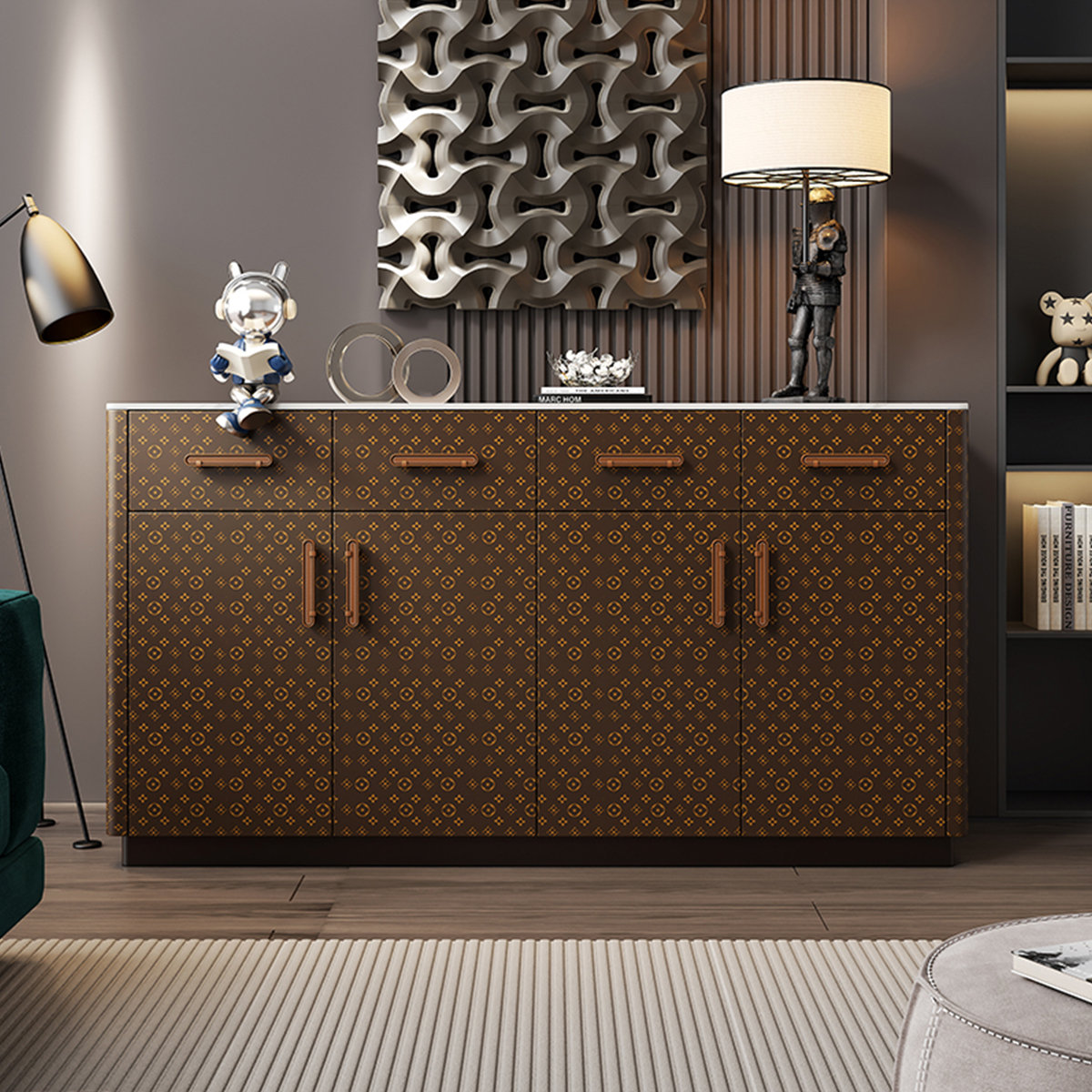Beautiful view of Luxury Storage Cabinet Installation