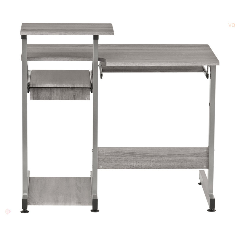 Techni Mobili Complete Computer Workstation Desk, Gray
