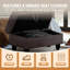 Repose-pieds rembourré en flanelle avec repose-pieds Athiste-1662927495