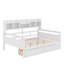Lit de jour double, support en lattes de bois, avec tablette de chevet et deux tiroirs-1253569700