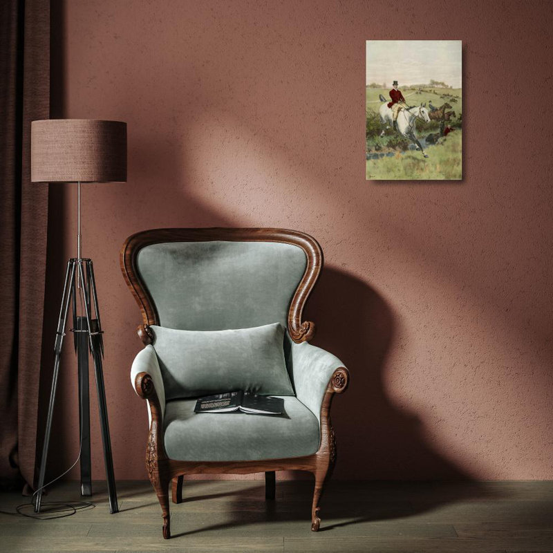 Art sur toile tendue avec Alcott Hill® Blinks, Thomas Gallery: The First Jump, H 18 po x l 14 po