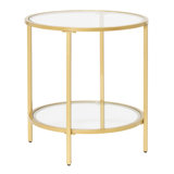 Haye Glass Top End Table