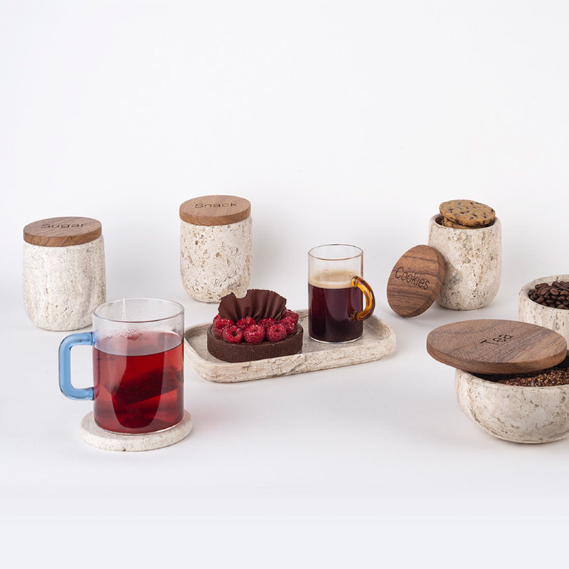 Marble Bathroom Accessory Set