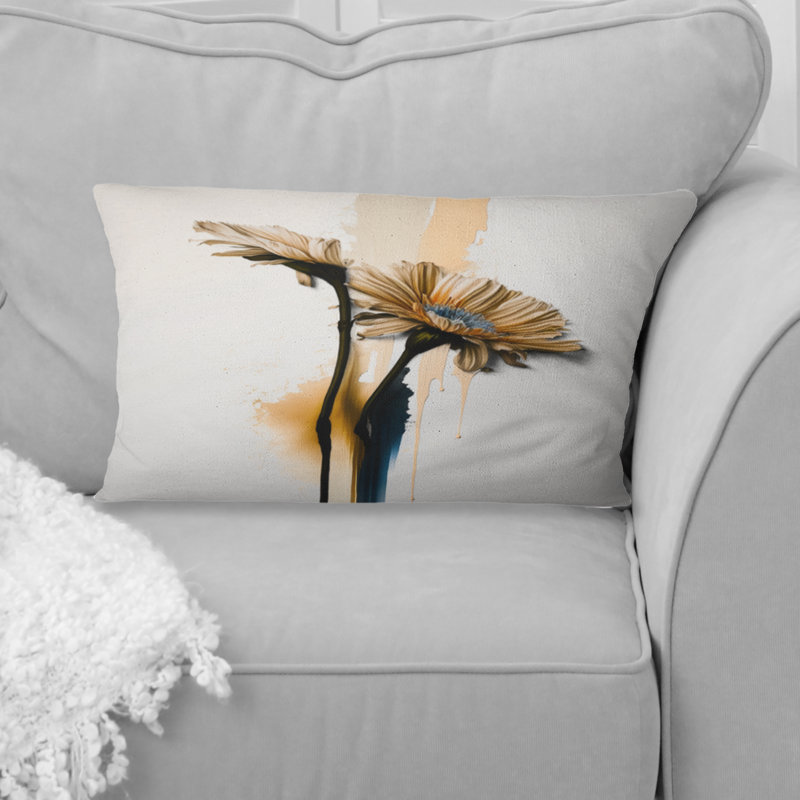 Coussin décoratif imprimé Gerbera