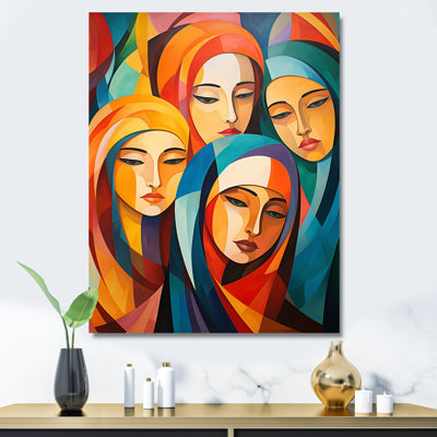 Jaune et orange, art de la prière de l'Islam 2, art mural