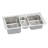 Lustertone 43" L x 22" W Triple Basin Drop-In Kitchen Sink-17357785