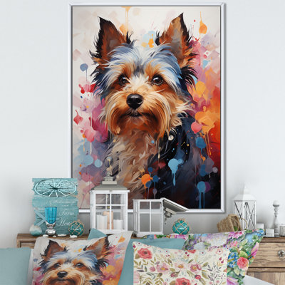 Doge Yorkie Reverie - reproduction sur toile