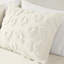 Édredon en chenille simple / simple TG - rembourré, texturé doux, envers en microfibre, literie suggérée par le fer à vapeur, tissu lavable