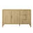 Elzy Wave-Pattern Wooden Sideboard with 3 Drawers & Hooks-120887054
