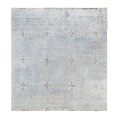 Huckstep One-of-a-Kind 8' 0" X 8' 6" Wool Area Rug Gray