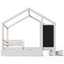Lit maison avec tableau noir et tiroirs-118218764