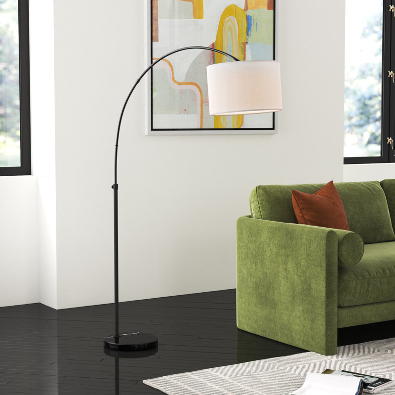 Aseel 70'' Black Arched Floor Lamp