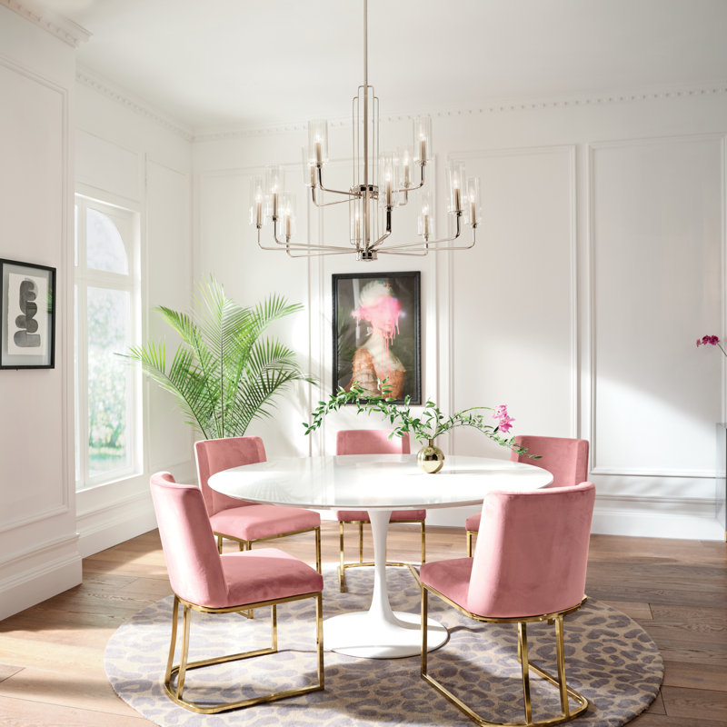 Lustre Kimrose 12Lt, Nickel poli