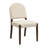 Ellis Mid-Century Fabric Upholstered Armless Dining Chairs With Rubberwood Frame-120098141