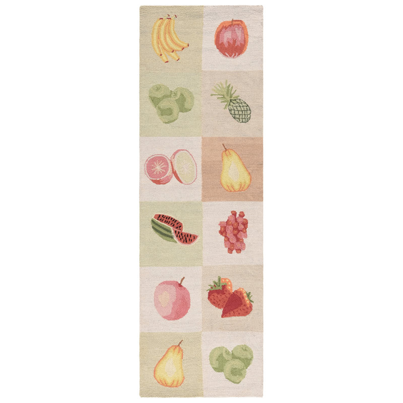 Demitro Hand Hooked Wool Rug, Runner 2'6" x 8'