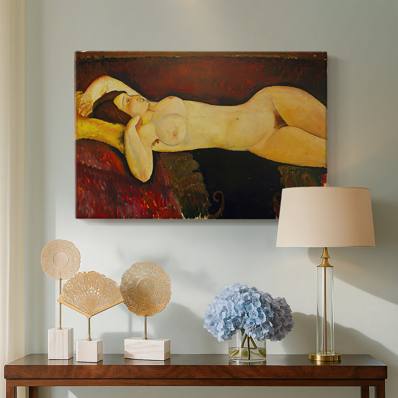 Reclining Nude (Nu couché)-Amedeo Modigliani-Gallery Wrapped Canvas-c. 1917, 24 x 36