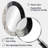 White And Black Tranquility Unleashed II - Large Oval Wall Mirror On Metal-1991934778