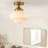  Glint 1- Light Schoolhouse Semi-Flush Mount Ceiling Light for Hallway-1097266422