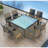 Kaneb Wicker Patio Dining Set with Square Table , Cushions Included-91711220-93922078-116867703