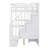 Twin Loft Bed Frame With Built-In Desk And Double Drawers-1917764382