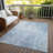Machine Washable Indoor/Outdoor Xhevrie Sky Rug-1860306925