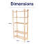 5-Shelf Utility Rack Storage Unit, Bookcase, Pre-Sanded-123752084