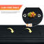 Dual-Fuel Outdoor Fire Pit Table - 50,000 BTU Steel Firepit with Lid & Lava Rocks