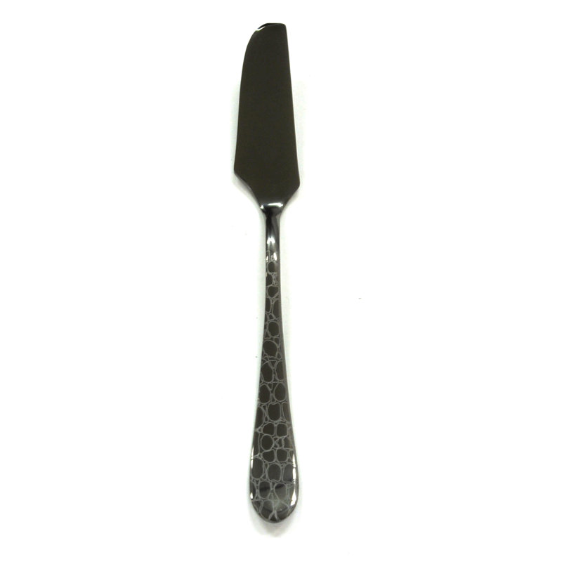 Couteau de table Coccodrillo - 12 pièces, Oro-nero